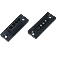 Connecteur à vis à angle droit JDS-07B 380V AC 30A à contact en cuivre plaqué or/argent IP33 pour signal et alimentation haute intensité automobile