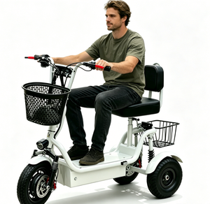 Mini trottinette <span class=keywords><strong>électrique</strong></span> pliable à châssis ouvert pour adultes, trajets quotidiens, <span class=keywords><strong>tout</strong></span>-<span class=keywords><strong>terrain</strong></span>, 3 roues, longue autonomie, petit <span class=keywords><strong>tricycle</strong></span> pour personnes âgées 501800W - Product Image 6