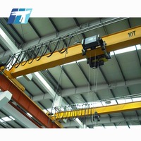 Certifié CE ISO 1-20 tonnes |   Pont roulant monopoutre européen de type caisson en acier avec palan électrique pour la manutention de marchandises en entrepôt