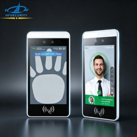 Terminal Biométrico de Gestión de Personal HFSecurity RA08, Control de Acceso por Rostro, Huella Dactilar y Vena de la Palma con Sistema de Asistencia