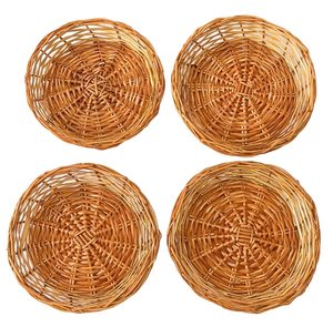 Cesta Redonda <span class=keywords><strong>de</strong></span> Mimbre YULIN JIAFU para Chapati/Roti, Cesta para Empacar Frutos Secos/Chocolate |   Cestas para Estantes | | Hecho <span class=keywords><strong>a</strong></span> Mano Multiusos - Product Image 5