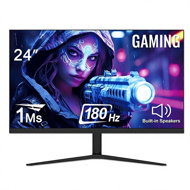 Computer Monitor 24 Inch 2K 144HZ Straight/Curved 27 Frameless Tension Nightmare Panel LED Backlight 2ms Response Time Gaming