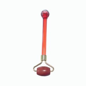 Masajeador Facial y Ocular de Piedra Roja con Rodillo de Bolas Pequeñas Desmontable y Bola Redonda Refrigerante para Aliviar la Hinchazón - Product Image 6