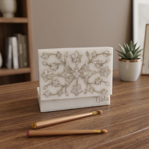 Luxury Handmade Customized Square White Marble Jewelry <b>Box</b> Mother Pearl Floral Inlay Pietra Dura Gemstone Thanksgiving Gifting - Product Image 1