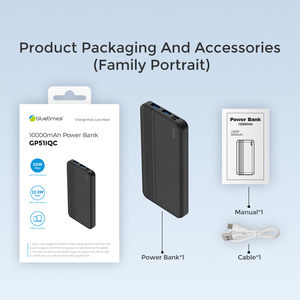 Bluetimes Power Bank 10000mah banque d'alimentation personnalisée d'origine prix d'usine Bancos De Potencia petites banques d'alimentation minces - Product Image 5