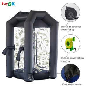 SAYOK gonfiabili Cash Machine Cash Grab Booth gonfiabili Cash Cube Machine con aeratore per eventi di promozione - Product Image 4