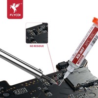 Pâte à souder sans plomb FLYCDI, faible température 138°C, modèle XG-005, tube testé à 100 % pour la réparation de LED et de téléphones mobiles
