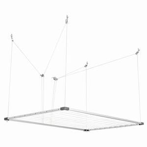 Vente en gros de <span class=keywords><strong>porte</strong></span>-serviettes extensible en aluminium et support de sèche-linge <span class=keywords><strong>suspendu</strong></span> pour le balcon et le <span class=keywords><strong>plafond</strong></span> - Product Image 5