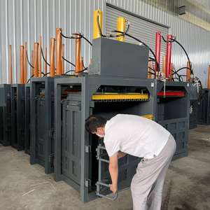 Presse à balles verticale pour bouteilles en plastique pour animaux <span class=keywords><strong>de</strong></span> compagnie, presse à balles pour déchets <span class=keywords><strong>de</strong></span> carton, presse à balles hydraulique pour papier usagé - Product Image 5