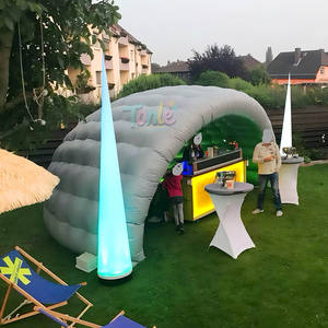 Tente de fête gonflable personnalisée avec éclairage LED gris pour le <span class=keywords><strong>camping</strong></span> en plein air, les piscines, les outils et accessoires - Product Image 1