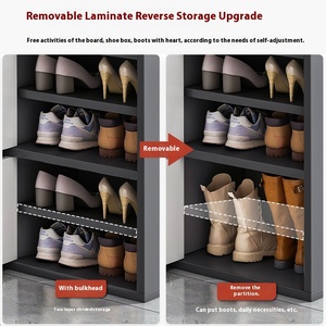 Armoire à chaussures au design moderne avec boîte de <span class=keywords><strong>rangement</strong></span> à absorption élevée et étagère à chaussures intégrée simple pour un usage domestique dans les couloirs étroits - Product Image 3