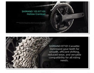 Nueva <span class=keywords><strong>Bicicleta</strong></span> de <span class=keywords><strong>Carretera</strong></span> SAVA SLR7 de Fibra de <span class=keywords><strong>Carbono</strong></span> Completa, R7170 <span class=keywords><strong>Di2</strong></span> con Cambio Electrónico, <span class=keywords><strong>Bicicleta</strong></span> de Carreras 700C, Frenos Hidráulicos para Adultos - Product Image 5