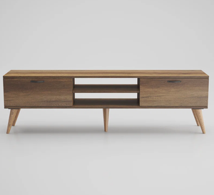 <span class=keywords><strong>YIFAN</strong></span> Meuble <span class=keywords><strong>TV</strong></span> en bois noyer brun Support <span class=keywords><strong>TV</strong></span> combiné en bois blanc Support <span class=keywords><strong>TV</strong></span> - Product Image 4