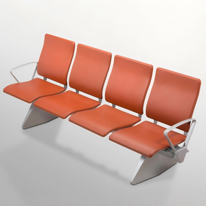 Banc d'attente commercial multi-places en métal pour hall d'accueil, aéroport, hôpital, bureau gouvernemental - Product Image 6