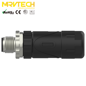 Field Assembly Optical Connector <b>Terminal</b> Din M12 Plastic Male Marvtech a Code 4/5/8 Pin IP67 Automotive IEC OEM or Customized - Product Image 3