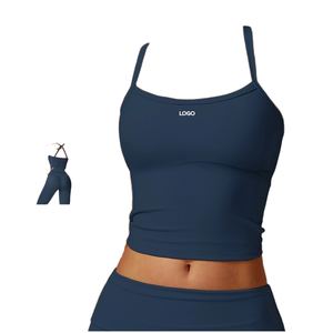 Roregal 2025 - Top Deportivo Personalizado con Espalda Cruzada, Transpirable, de Spandex/Nylon, Ajuste Ceñido, para Yoga y Ejercicio, con Relleno en el Pecho - Product Image 5