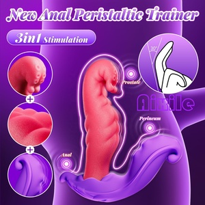 Dildo Masculino con Tapón Anal para Ano con 5 Funciones de Vibración Peristáltica y 8 Vibraciones, Tapón Anal para Principiantes, Juguetes Sexuales para Parejas - Product Image 5