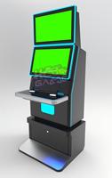 USA Vente chaude Console de jeu à pièces de monnaie de 32/43 pouces Écran incurvé vertical Machine de jeu de compétences Diamond Cabinet à vendre