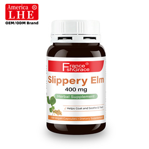 Herbal Shecome Slippery Eim Supplement Non GMO Gluten Free Helps <b>Coat</b> and Tract 400 mg 100 Vegetarian Slippery Eim Capsules - Product Image 4