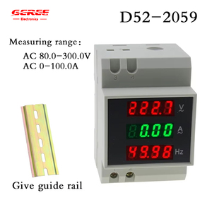 D52-2059 Power Meter Vôn kế Ampe kế 250-450V kỹ thuật số Din Rail hiển thị Meter cho thông minh 220V 380V <span class=keywords><strong>AC</strong></span> đa chức năng kiểm tra tấm - Product Image 2