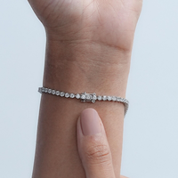 IGI Certifié CVD HPHT Lab Grown Créé Bracelet De Tennis En Diamant 10K 14K 18K Or Massif pour Femmes Hommes 2mm 3mm 4mm Chaîne De Tennis