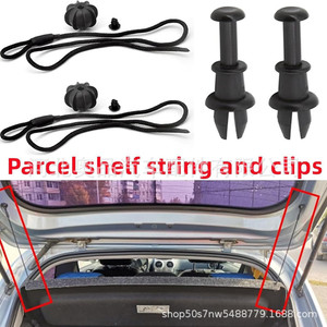 ตะขอเกี่ยวเชือกแบ่งช่องเก็บของท้ายรถ Volkswagen Audi รุ่น 1K6863447A9B9 สีดำ ทำจากพลาสติก - Product Image 3