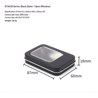 Boîte d'emballage personnalisable en fer blanc pour clé USB numérique, idéale pour cadeaux, artisanat, écussons scolaires, badges, ouverture carrée pour fixation sur ongles