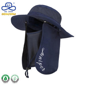 قبعة دلو للجنسين من النايلون سريعة الجفاف بتصميم مخصص وطباعة مميزة، قبعة صيفية متنفسة مع غطاء للوجه للصيد والأنشطة الخارجية - Product Image 4