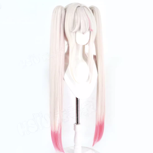 Parrucca da Donna per Giochi di Ruolo, Costume da Festa, Accessorio Cosplay Jackal Wolves, Capelli Misti Argento e Rosa GAHC-031 - Product Image 5