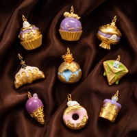 Liontin Seri Hewan Kartun Lucu Trendi Baru, Aksesori DIY, Berlapis Tembaga