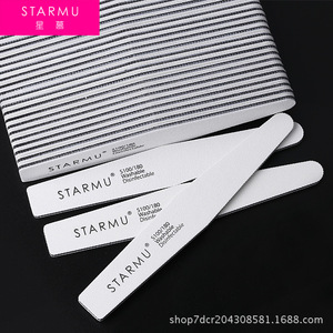 Lima de uñas Starmu, tira de pulido de doble cara de grano 100/180 para dar forma y pulir las uñas - Product Image 2