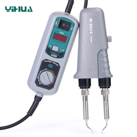 YIHUA938Dポータブルホットピンセットタイプはんだ付けはんだ除去ステーション温度制御はんだごて