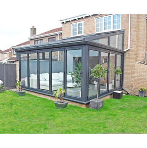 Cerramiento <span class=keywords><strong>de</strong></span> patio portátil solarium pre Fab pérgola independiente terrazas verticales ventanas casas <span class=keywords><strong>de</strong></span> vidrio - Product Image 1
