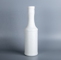 Bouteille en plastique HDPE de 1 litre de couleur personnalisée de qualité alimentaire Bouteille de confiture à long col de 1 litre Emballage de sirop Bouteille de sauce vide