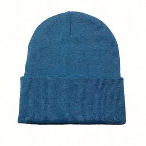 <b>Winter</b> Beanies <b>Hat</b> 100% Acrylic Jacquard Knitted <b>Hat</b> with Embroidery Custom Logo <b>Men</b> Women Beanie <b>Hat</b> - Product Image 3