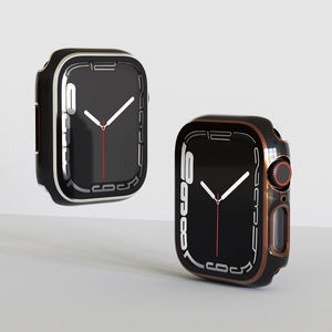 Boîtier PC dur compatible avec <span class=keywords><strong>Apple</strong></span> <span class=keywords><strong>Watch7</strong></span> 41mm 45mm avec protecteur d'écran en verre trempé Ultra-mince HD Clear Protective Cover - Product Image 2