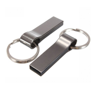 Vente en gros Mini métal clé USB 3.0 64 Go 32 Go porte-clés anneau clé USB 8 Go 16 Go Mini clé USB 3.0 clé USB avec logo personnalisé