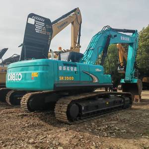 Excavatrice d'occasion Kobelco SK350/SK350-10, moteur PLC, pompe, moteur électrique, puissance 213KW, poids opérationnel 37,6 tonnes, capacité de la benne 1,6m³, bon état - Product Image 1