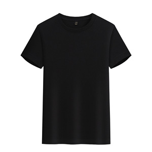 Camiseta básica de cuello redondo de algodón puro liso con logotipo personalizado para niños y niñas, Camiseta cómoda para niños suave y agradable a la piel - Product Image 5