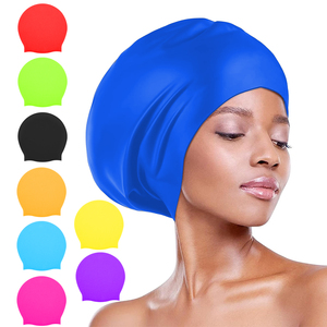 Gorros de Natación Personalizados de Silicona para Adultos, 120 Gramos, Gorros de Natación Grandes con Logotipo para Mujeres con Cabello Largo - Product Image 5