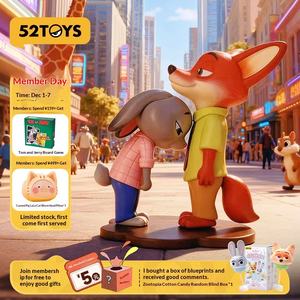 52TOYS สำหรับซูโทเปีย กล่องสุ่มฟิกเกอร์นิค จูดี้ ของเล่นตุ๊กตาแก้ว ของตกแต่ง - Product Image 2