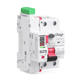 Disjoncteur intelligent Tuya Wi-Fi à réenclenchement automatique type B RCD RCCB 63A 30mA pour chargeur de VE et système solaire Chayo - Product Image 4