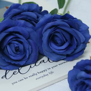 Fleurs de pivoine artificielles en soie/latex de haute qualité, réalistes, de couleur violet foncé, luxueuses, pour mariage, fête des mères, remise de diplôme, décoration de plafond - Product Image 6
