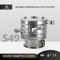 Criba Vibratoria Rotatoria Industrial de Acero Inoxidable 304, Separador de Polvo Motorizado de Alta Capacidad