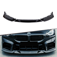 Spoiler avant 3 pièces MHC Style Gloss Black, amélioration des performances aérodynamiques pour BMW G87 M2 2022+