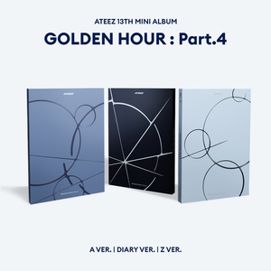 ATEEZ GOLDEN HOUR Part4 Photobook Diary Ver. ATEEZ Diary Edition K-pop Archival CD con encuadernación de papel y plástico - Product Image 2