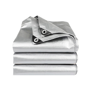 Bu Pengpeng <b>Waterproof</b> Tarpaulin 2.0-6.0mm Double Silver Outdoor Cover Yard Protection - Product Image 1