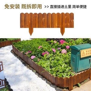 Wooden <b>Fence</b> Panel 120cm Rot Proof Outdoor Garden <b>Border</b> For Flower Bed And Vegetable Garden Enclosure - Product Image 4