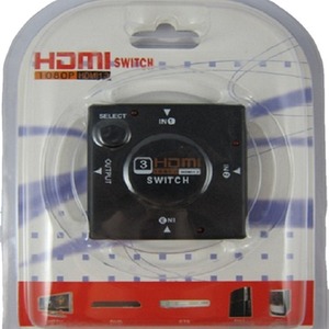 สวิตช์ HDMI 3 ใน 1 ออก 1080P รองรับ 3D ตัวเลือก HDMI สำหรับโปรเจคเตอร์จอภาพทีวี - Product Image 4