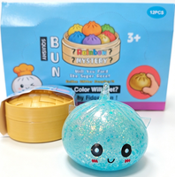 En gros Jouet Squishy en forme de boulette à paillettes, Jouet Fidget souple à presser, Surprise mystère, Prix de fête, Cadeau pour enfants